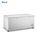 980L Double Doors Top Open Horizontal Electric Deep Chest Freezer